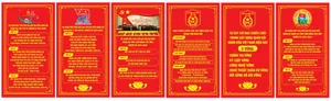Mẫu thiết kế bảng tuyên truyền đại hội đại biểu đảng bộ quân khu 7 File Corel