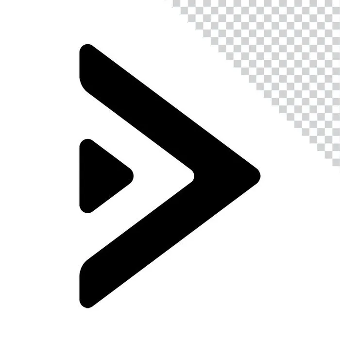 Mũi tên hình tam giác chỉ bên phải File PNG