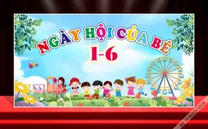 Backdrop Ngày Hội Của Bé 1/6 – File CDR Đồ Họa Vector Sắc Nét