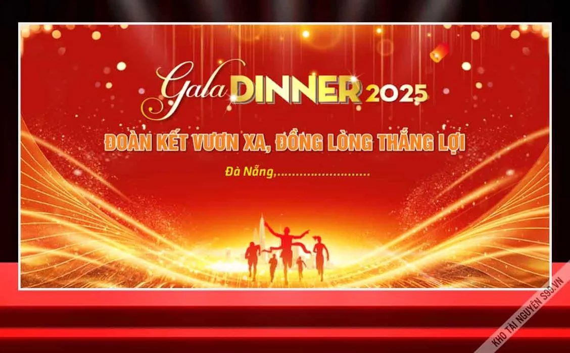 File Corel Gala Dinner Đoàn Kết Vươn Xa Đồng Lòng Thắng Lợi