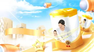 PSD Sữa bột mẹ và bé ngoài trời