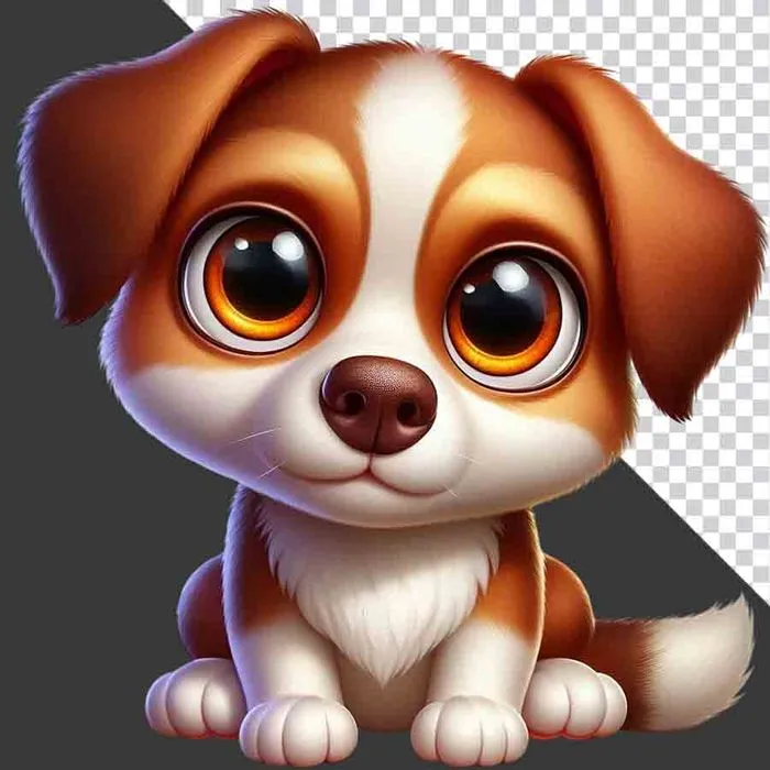 Hình ảnh Chú Chó Con Dễ Thương PNG - Thiết Kế Đồ Họa Chất Lượng Cao