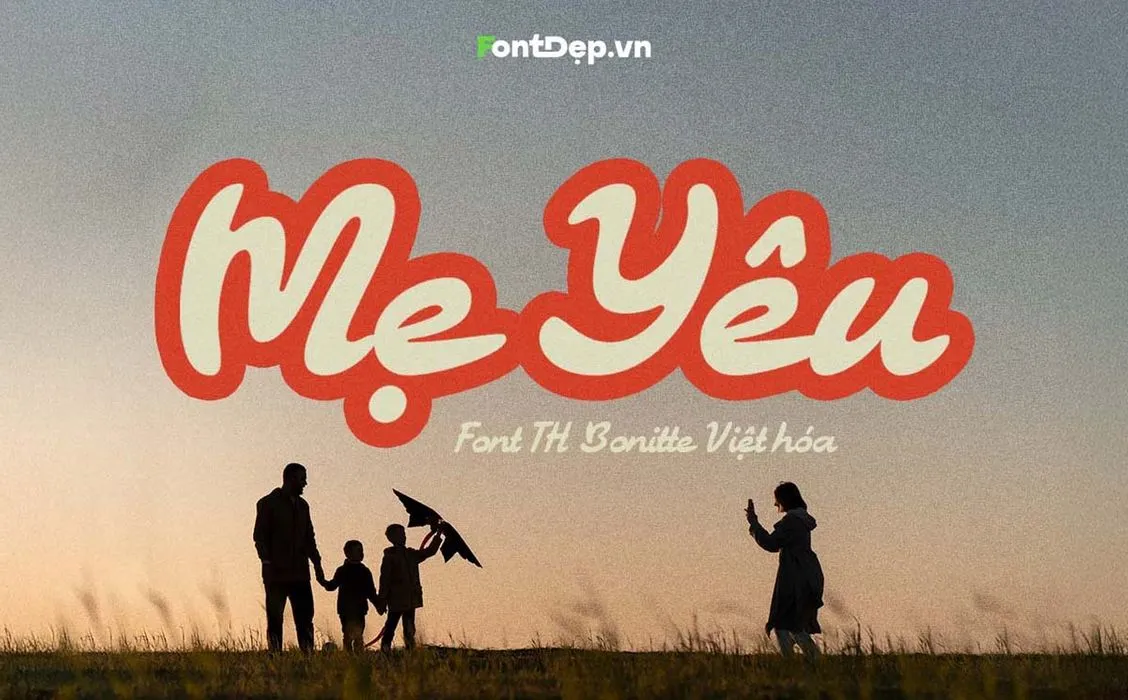 Phông chữ viết tay Retro Việt hóa - TH Bonitte