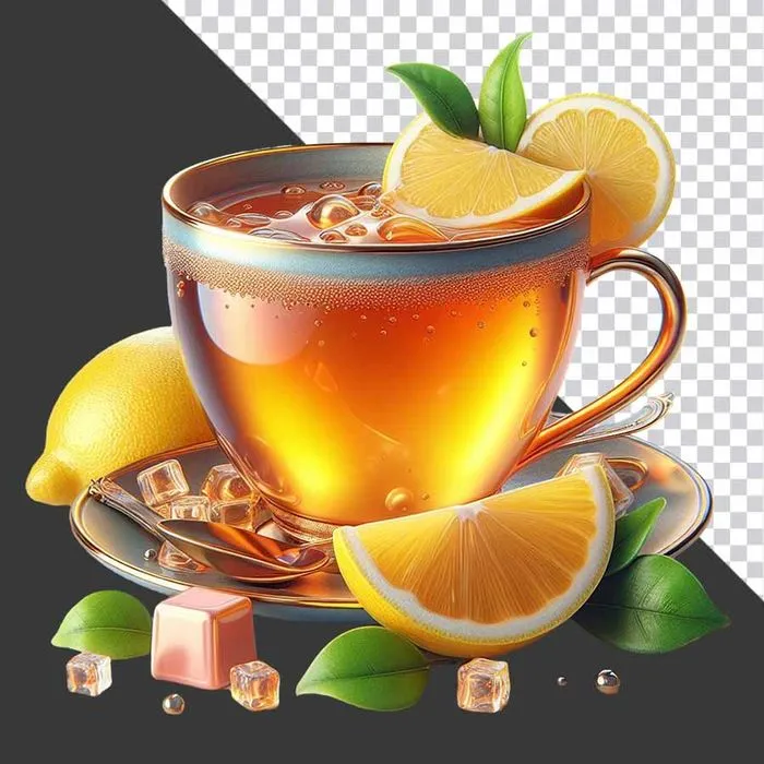Ly Trà Tắc Tươi Mát - Hình Ảnh PNG Cao Cấp Cho Thiết Kế Đồ Họa