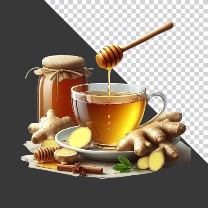 Trà Gừng Mật Ong: Hình ảnh PNG chất lượng cao cho thiết kế đồ họa
