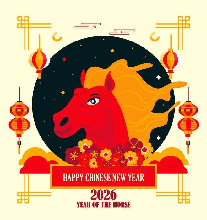File Ai Ngựa đỏ bờm vàng Chúc mừng năm mới 2026