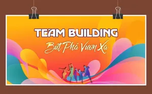 Backdrop Team Building Bứt Phá Vươn Xa – File Corel Thiết Kế Sự Kiện Doanh Nghiệp