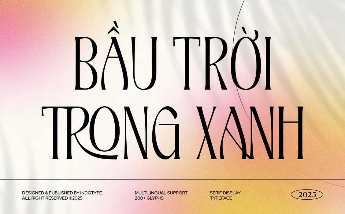 Font serif sang trọng, hiện đại cho thiết kế cao cấp TH Wrigskan Việt Hóa