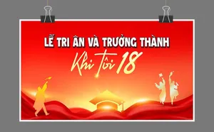 Phông nền lễ tri ân và trưởng thành Khi Tôi 18 – File Corel