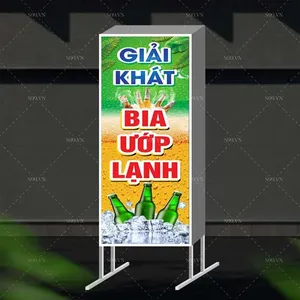 Mẫu biển hộp quán giải khát, quán bia hơi - file corel