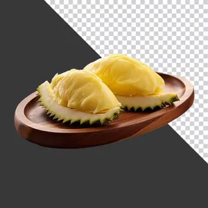   Khay Sầu Riêng Tươi Nguyên Miếng - PNG Chất Lượng Cao cho Thiết Kế