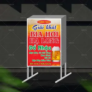 Biển hộp quán bia Thắng Thủy bia hơi Hạ Long file Corel