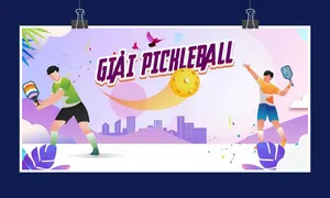 Background phông nền giải pickleball file corel chất lượng cao
