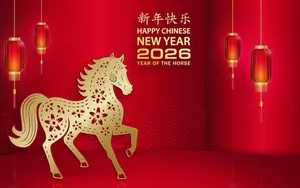 Ngựa Vàng 2026 Chúc Mừng Năm Mới - File JPG