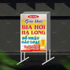 Biển hộp bia hơi Hạ Long Hải Hiền đồ nhậu các loại file Corel