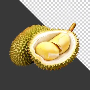 Sầu Riêng Tươi Mở - PNG Chất Lượng Cao cho Thiết Kế Đồ Họa