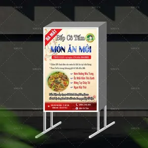 Mẫu biển hộp quán ăn, đồ nướng, đò ăn vặt - file corel
