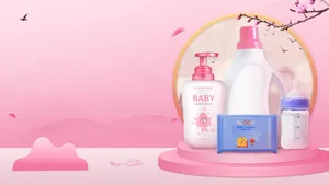 Sữa tắm baby PSD hồng nhẹ nhàng