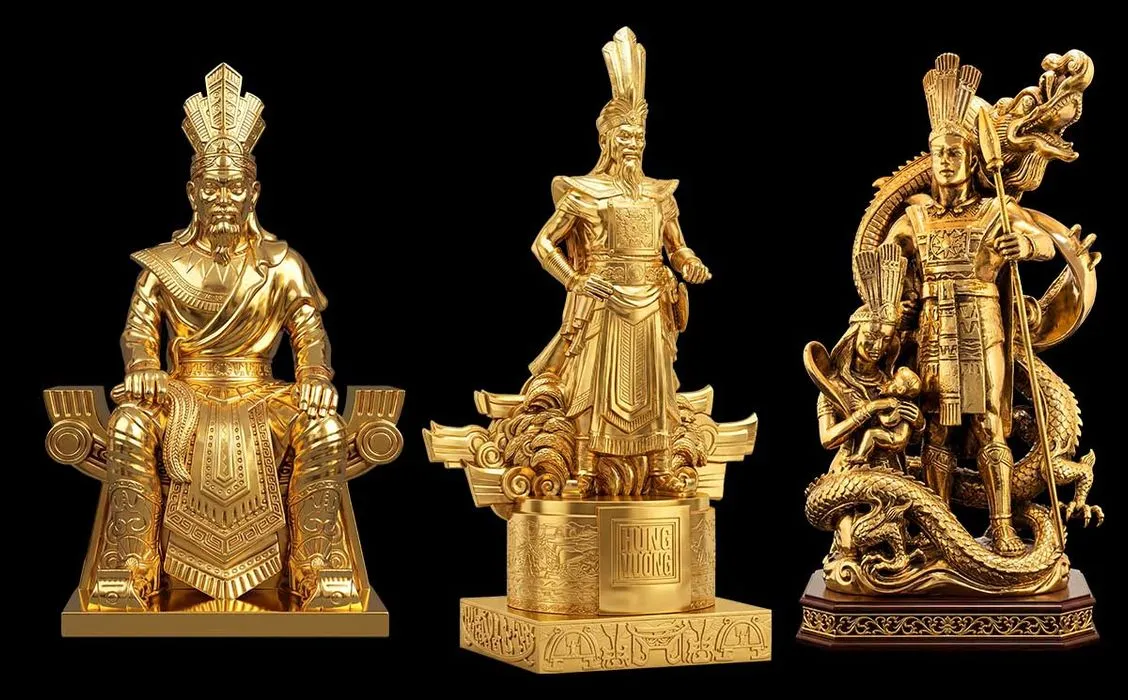 Tải Bộ 3 File Vua Hùng PNG Chất Lượng Cao Cho Thiết Kế Giỗ Tổ Hùng Vương