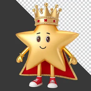 Ngôi Sao Vàng 3D Dễ Thương.PNG