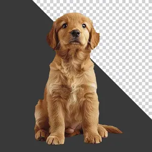 Hình ảnh Chó Con Golden Retriever PNG Chất Lượng Cao