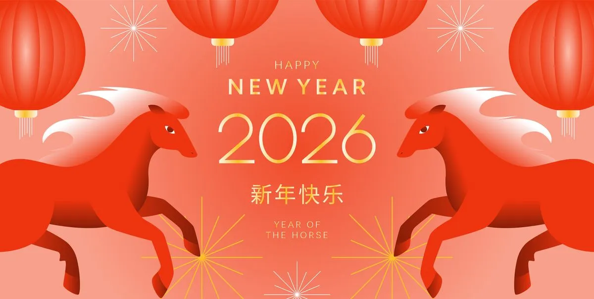File Ai ngựa đỏ đối xứng chúc mừng năm mới 2026