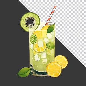 Ly Nước Giải Khát Nhiệt Đới Tươi Mát - Hình Ảnh PNG Chất Lượng Cao