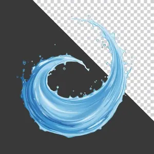 Hình ảnh vòng soáy nước tinh khiết - File PNG