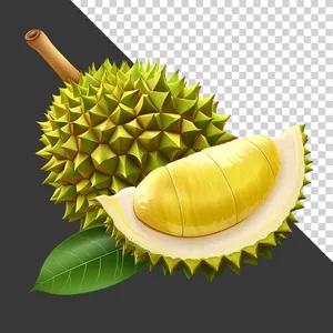 Múi Sầu Riêng PNG Chất Lượng Cao cho Thiết Kế Đồ Họa