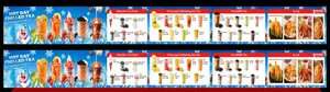 Menu Trà Sữa & Kem Lạnh Mixue - Nền Băng Giá Tuyệt Đẹp