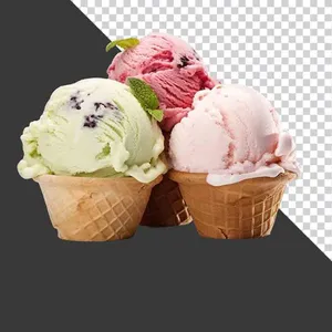 Cốc Kem PNG Chất Lượng Cao - Tách Nền Sẵn Sàng cho Thiết Kế
