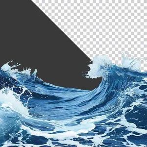 Sóng Biển Cuộn Trào - Hình ảnh PNG Chất Lượng Cao cho Thiết Kế
