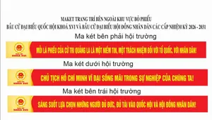 Maket trang trí Bầu Cử Quốc Hội, Hội Đồng Nhân Dân Việt Nam - Phong Cách Hiện Đại