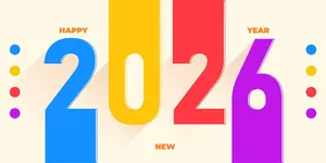 Thiết Kế Năm  2026  EPS Màu Sắc Vui Nhộn