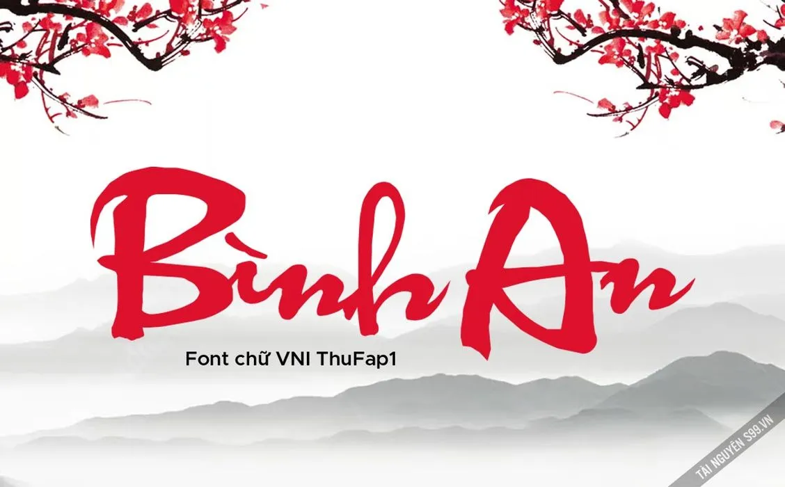 Font chữ thư pháp tiếng Việt - VNI ThuFap1