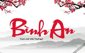 Font chữ thư pháp tiếng Việt - VNI ThuFap1
