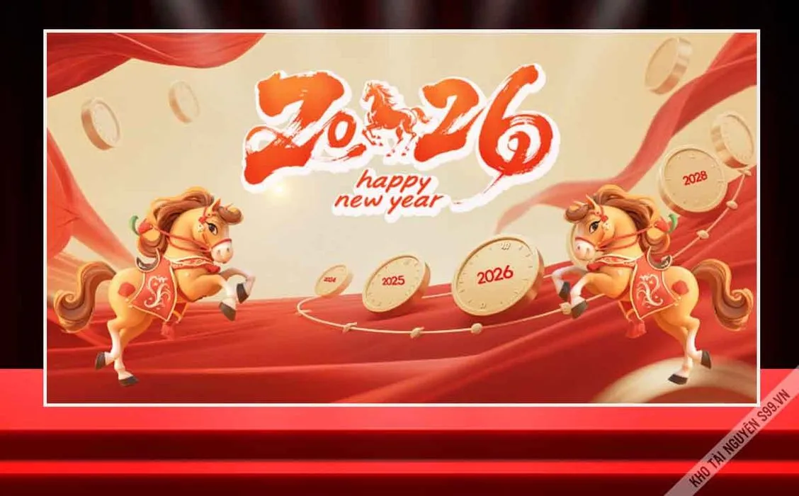 Tiểu Cảnh Tết Gia Đình – Không Gian Trang Trí Ngày Xuân 2026 - File corel