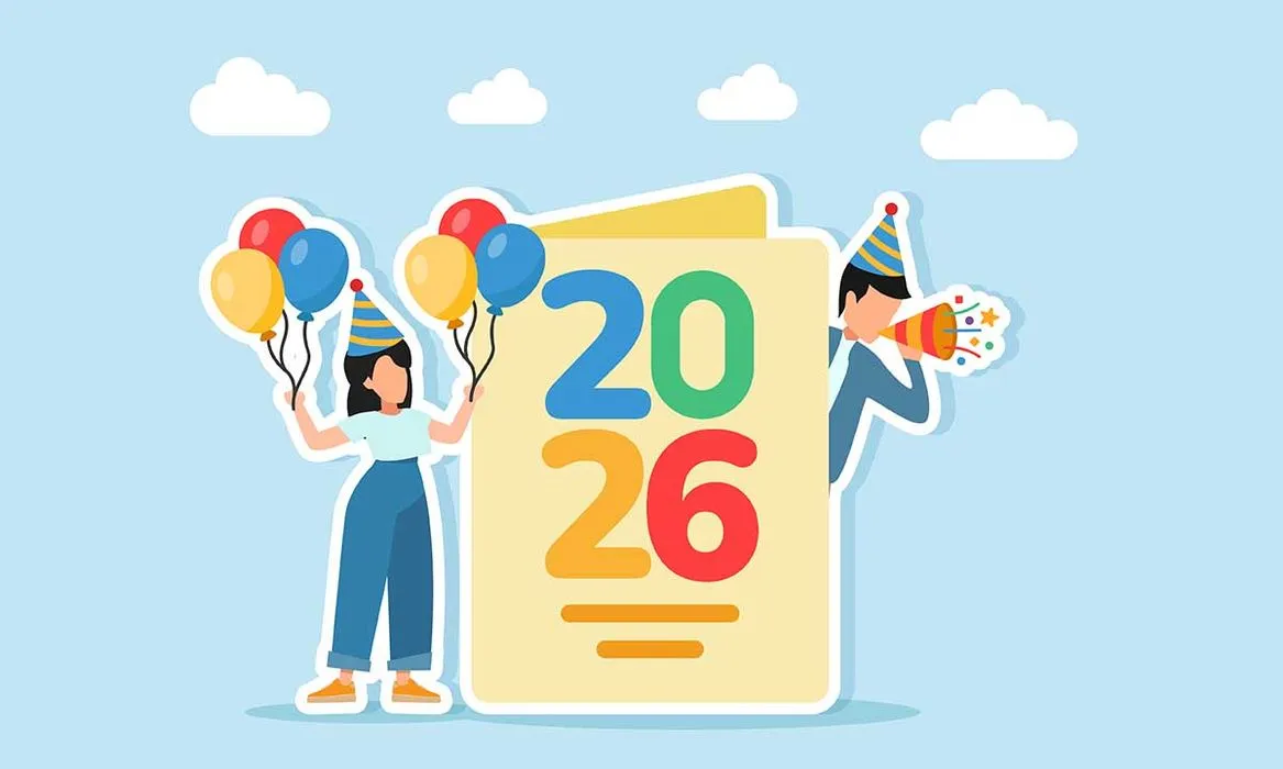 Thiết Kế Năm EPS 2026 Phong Cách Hoạt Hình Lễ Hội