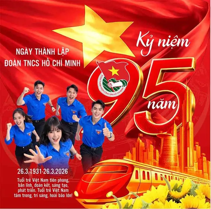 Background Kỷ Niệm 95 Năm Thành Lập Đoàn TNCS Hồ Chí Minh 26/3