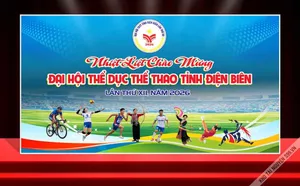 Backdrop Đại hội Thể dục thể thao Điện Biên lần thứ XII 2026