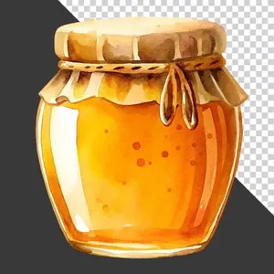 Hình ảnh Hũ mật ong nguyên chất - File PNG