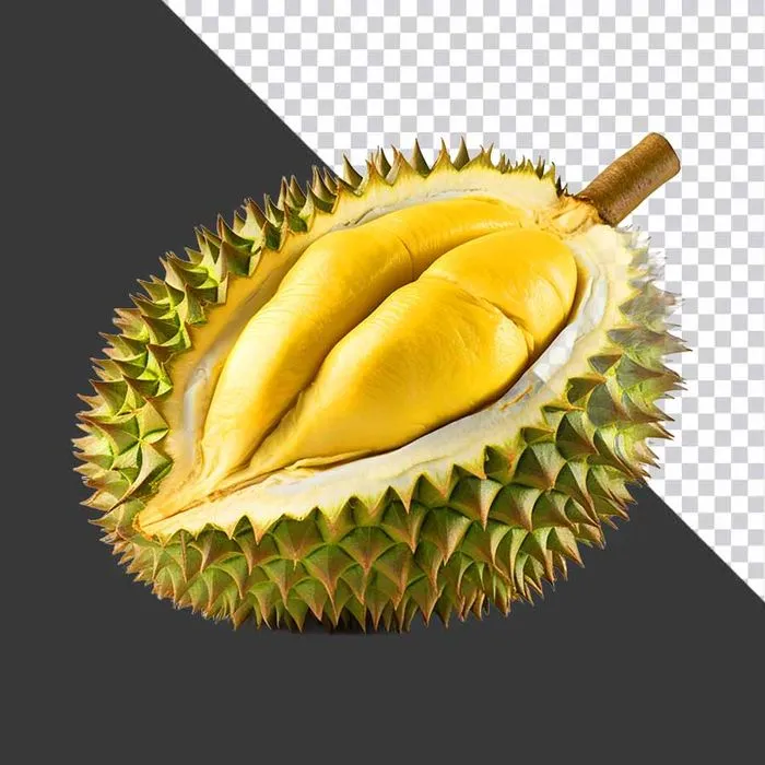 Sầu Riêng Tươi Mở - PNG Chất Lượng Cao cho Thiết Kế Đồ Họa