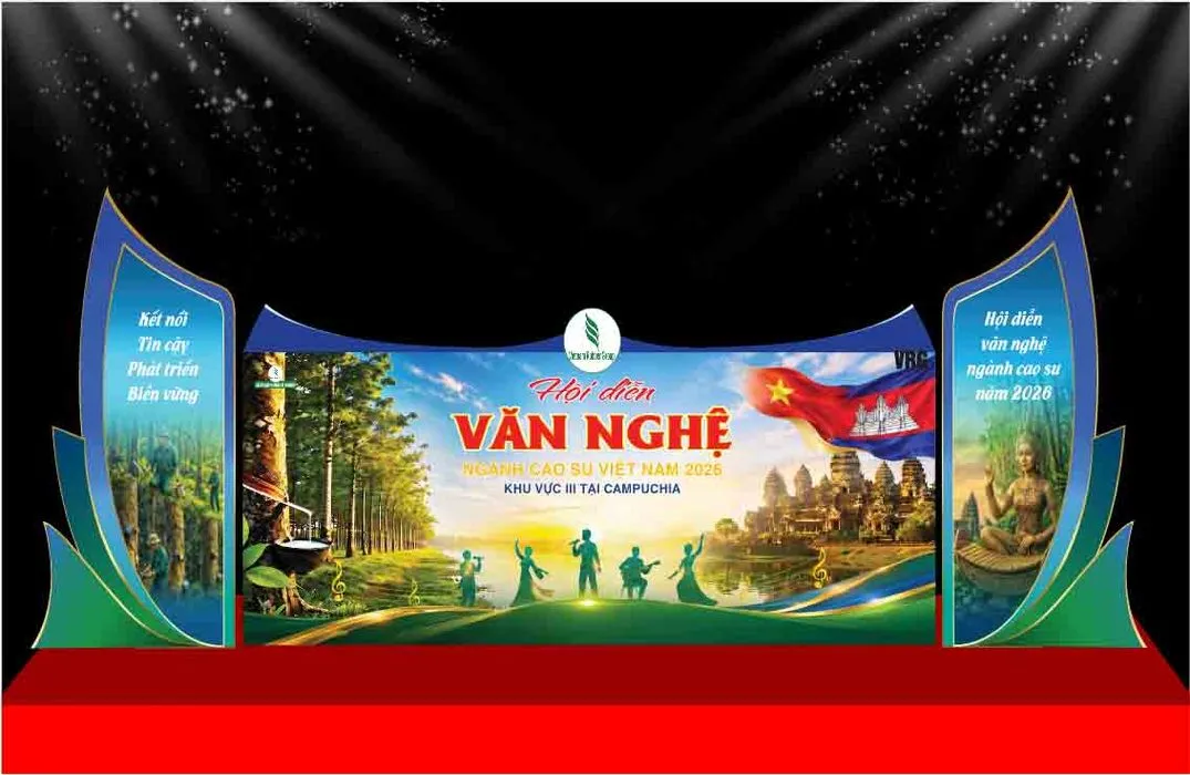 Hội Diễn Văn Nghệ Ngành Cao Su Việt Nam 2026 Khu Vực Campuchia - File Corel