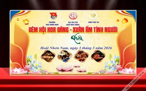 Backdrop Hội Hoa Đăng - Xuân Ấm Tình Người 2026 file vector CDR