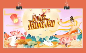 Background, phông nền vui tết trung thu chất lượng cao file corel