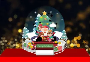 Background Giang sinh 2025 Ong Gia Noel Quả Cầu Tuyết Vector File Corel