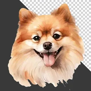 Hình Ảnh Chú Chó Pomeranian Dễ Thương Chất Lượng Cao (PNG)
