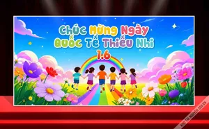 Backdrop Chúc Mừng Ngày Quốc Tế Thiếu Nhi 1/6 – Thiết Kế Đa Dụng