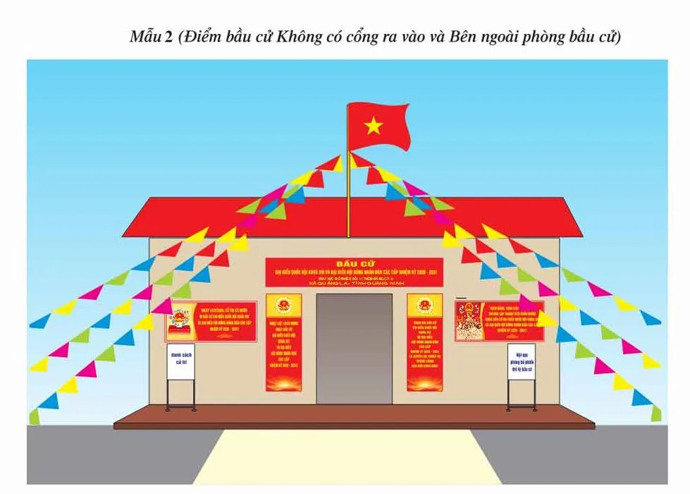 Mẫu Trang Trí Điểm Bầu Cử CDR – Thiết Kế Đồ Họa Chuyên Nghiệp
