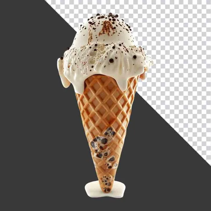 Ly kem vani socola chip PNG chất lượng cao cho thiết kế đồ họa